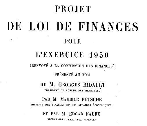 Source : Ministères économiques et financiers